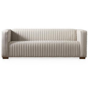 Elara Sofa - Cream Velvet by Ashcroft Furniture at Eve Furniture
