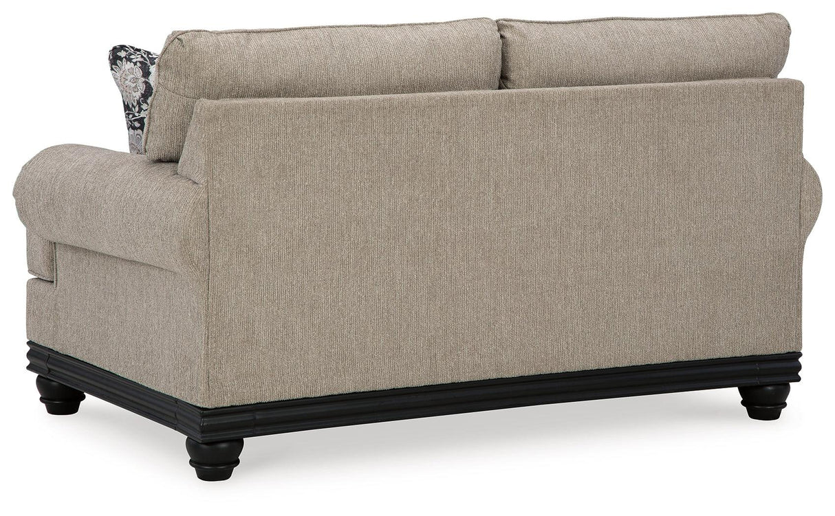 Elbiani Alloy Loveseat by Ashley at Eve Furniture
