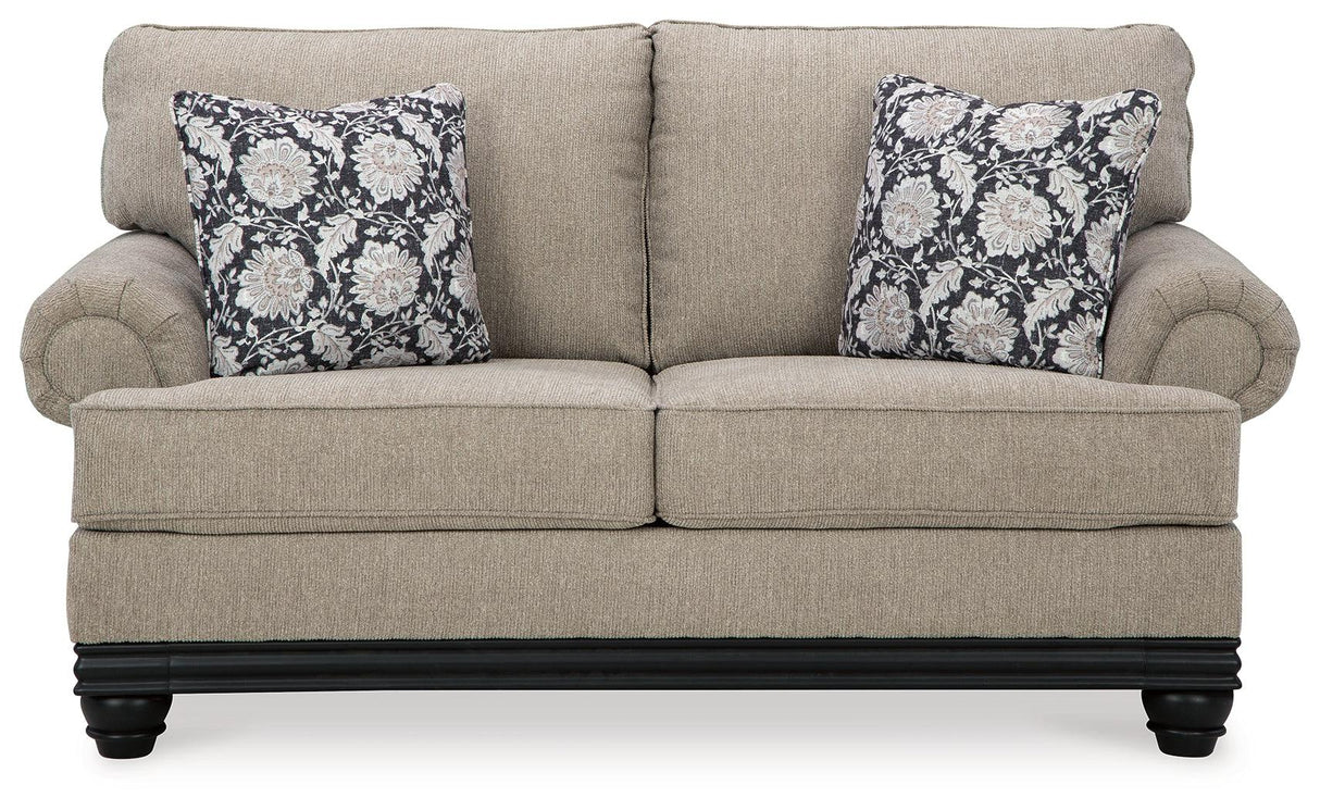 Elbiani Alloy Loveseat by Ashley at Eve Furniture