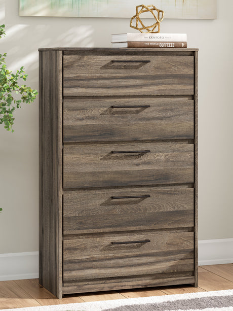 Elbrim Brown Chest of Drawers by Ashley at Eve Furniture