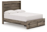 Elbrim Brown Full Panel Storage Bed by Ashley at Eve Furniture
