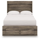 Elbrim Brown Full Panel Storage Bed by Ashley at Eve Furniture