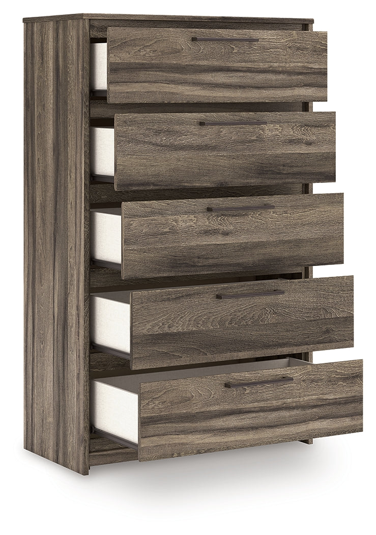 Elbrim Brown Full Storage Panel Bedroom Set by Ashley at Eve Furniture