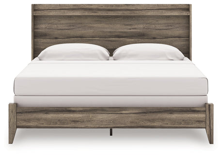 Elbrim Brown King Panel Bed by Ashley at Eve Furniture
