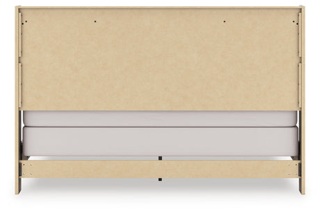 Elbrim Brown King Panel Bed by Ashley at Eve Furniture