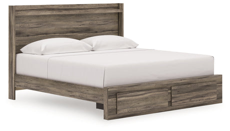 Elbrim Brown King Panel Storage Bed by Ashley at Eve Furniture