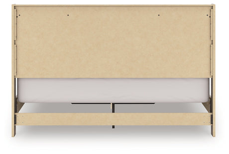 Elbrim Brown King Panel Storage Bed by Ashley at Eve Furniture