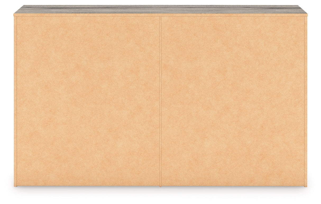 Elbrim Brown King Panel Storage Bedroom Set with Dresser and Nightstand