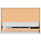 Elbrim Brown King Platform Storage Bed by Ashley at Eve Furniture