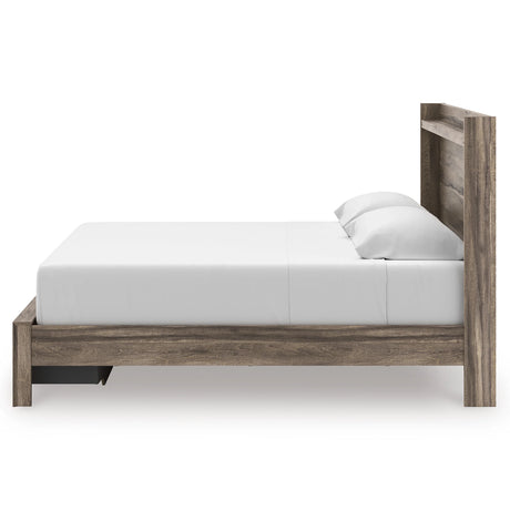 Elbrim Brown King Platform Storage Bed by Ashley at Eve Furniture