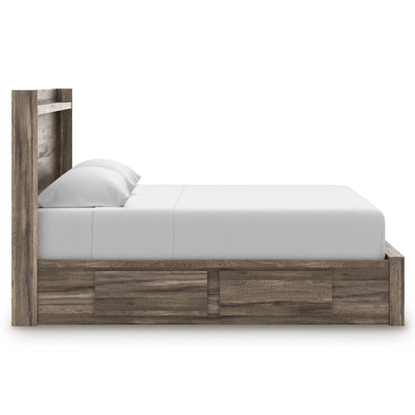 Elbrim Brown King Platform Storage Bed by Ashley at Eve Furniture