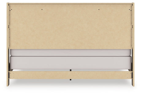 Elbrim Brown LED Panel Bedroom Set by Ashley at Eve Furniture