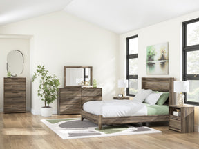 Elbrim Brown LED Panel Bedroom Set by Ashley at Eve Furniture