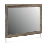 Elbrim Brown LED Storage Panel Bedroom Set with 2 Footboard Drawers by Ashley at Eve Furniture