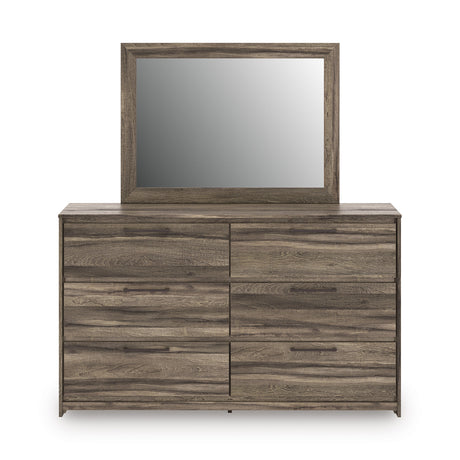 Elbrim Brown LED Storage Panel Bedroom Set with 4 Drawers by Ashley at Eve Furniture