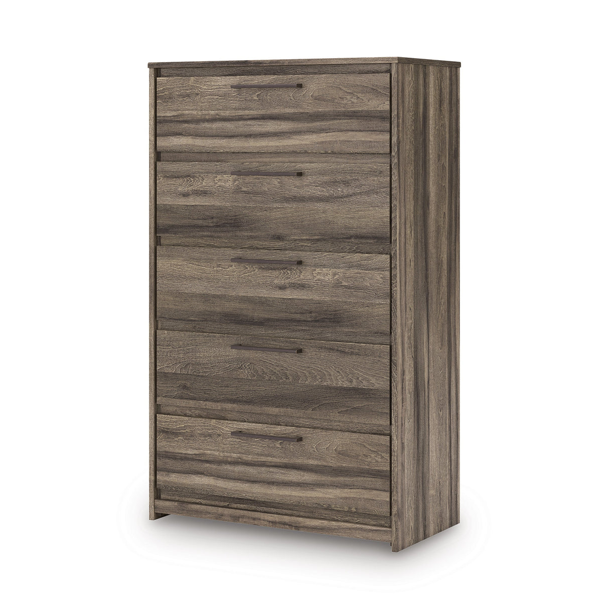 Elbrim Brown LED Storage Panel Bedroom Set with 4 Drawers by Ashley at Eve Furniture