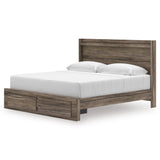 Elbrim Brown LED Storage Panel Bedroom Set with 4 Drawers by Ashley at Eve Furniture