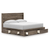 Elbrim Brown LED Storage Panel Bedroom Set with 4 Drawers by Ashley at Eve Furniture