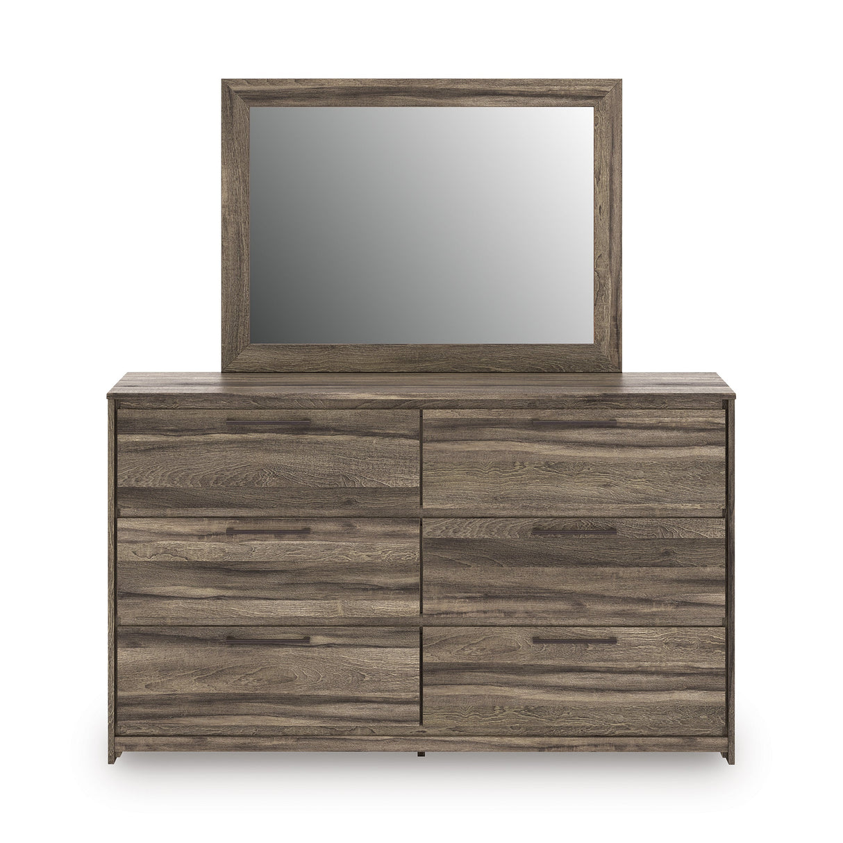 Elbrim Brown LED Storage Panel Bedroom Set with 6 Drawers by Ashley at Eve Furniture