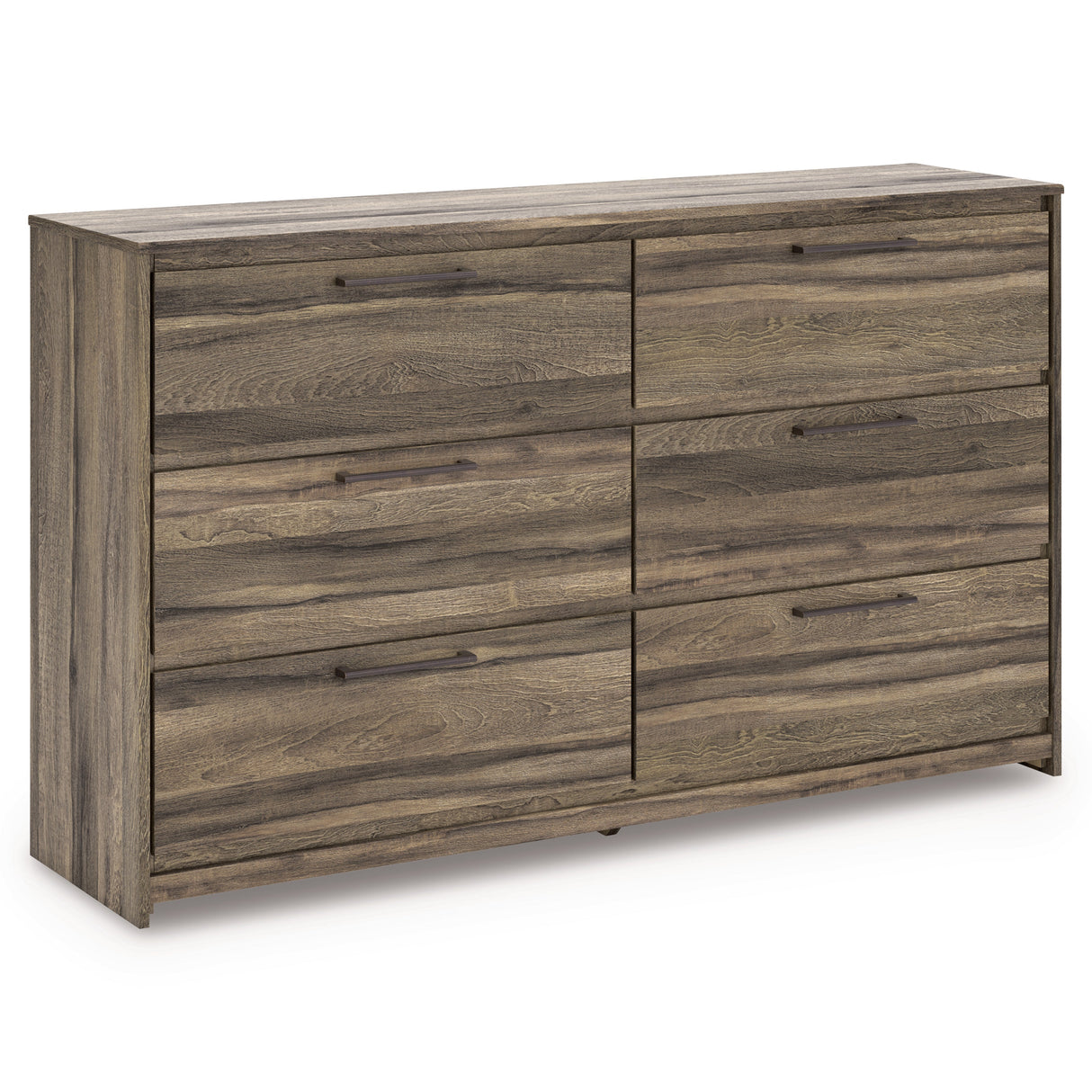 Elbrim Brown LED Storage Panel Bedroom Set with 6 Drawers by Ashley at Eve Furniture