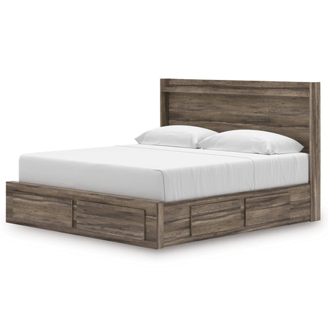 Elbrim Brown LED Storage Panel Bedroom Set with 6 Drawers by Ashley at Eve Furniture