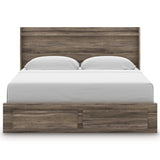 Elbrim Brown LED Storage Panel Bedroom Set with 6 Drawers by Ashley at Eve Furniture