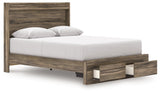 Elbrim Brown Queen Panel Storage Bed by Ashley at Eve Furniture