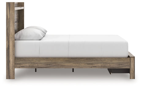Elbrim Brown Queen Panel Storage Bedroom Set with Dresser and Nightstand by Ashley at Eve Furniture