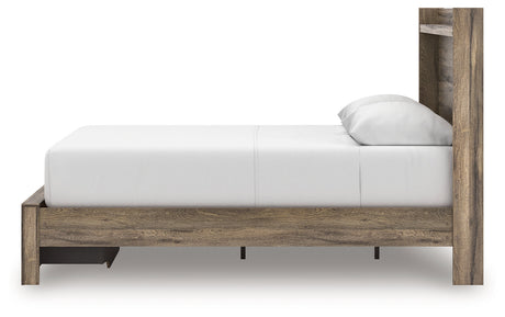 Elbrim Brown Queen Panel Storage Bedroom Set with Dresser and Nightstand by Ashley at Eve Furniture
