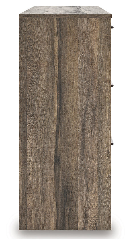 Elbrim Brown Queen Panel Storage Bedroom Set with Dresser and Nightstand by Ashley at Eve Furniture