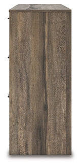 Elbrim Brown Queen Panel Storage Bedroom Set with Dresser and Nightstand