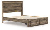 Elbrim Brown Queen Panel Storage Bedroom Set with Dresser, Mirror and Nightstand by Ashley at Eve Furniture