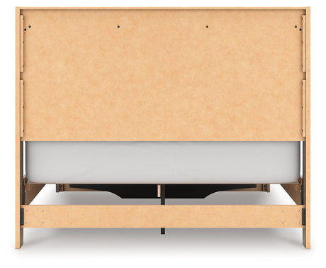 Elbrim Brown Queen Panel Storage Bedroom Set with Dresser, Mirror and Nightstand by Ashley at Eve Furniture