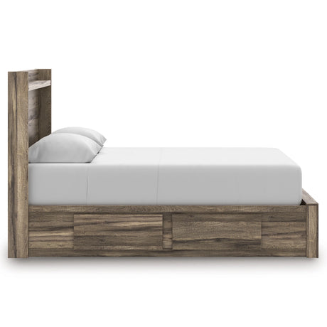 Elbrim Brown Queen Platform Storage Bed by Ashley at Eve Furniture