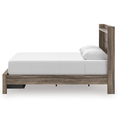 Elbrim Brown Queen Platform Storage Bed by Ashley at Eve Furniture