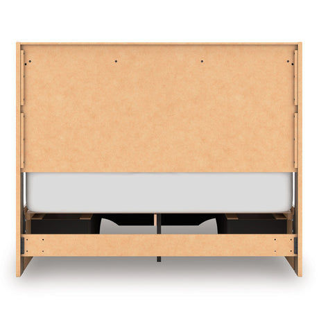 Elbrim Brown Queen Platform Storage Bed by Ashley at Eve Furniture