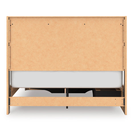 Elbrim Brown Queen Platform Storage Bed by Ashley at Eve Furniture