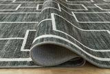 Elderland Black/Gray Washable Medium Rug by ASHLEY FURNITURE at Eve Furniture