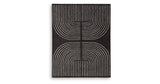 Eldonmore Black/Ivory Large Rug by Ashley at Eve Furniture