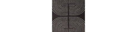 Eldonmore Black/Ivory Large Rug by Ashley at Eve Furniture