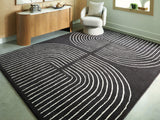 Eldonmore Black/Ivory Large Rug by Ashley at Eve Furniture