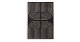 Eldonmore Black/Ivory Medium Rug by Ashley at Eve Furniture