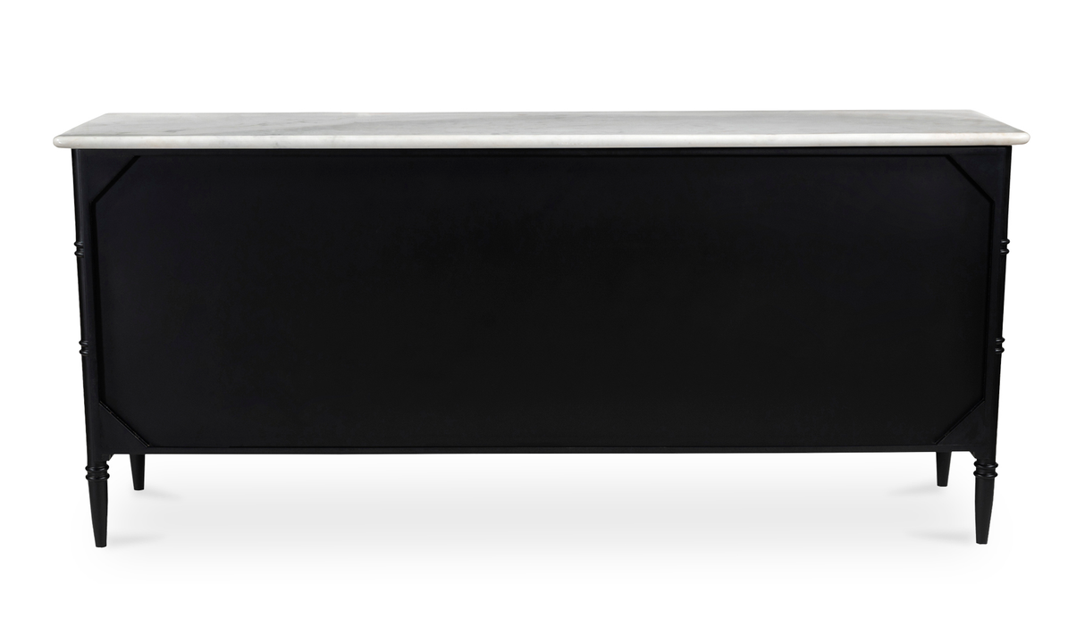 Eleanor 6 Drawer Dresser Black by Moe's Home at Eve Furniture