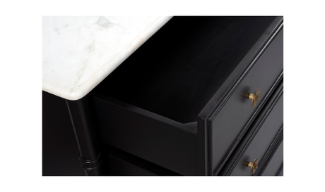 Eleanor 6 Drawer Dresser Black by Moe's Home at Eve Furniture