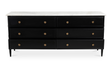 Eleanor 6 Drawer Dresser Black by Moe's Home at Eve Furniture