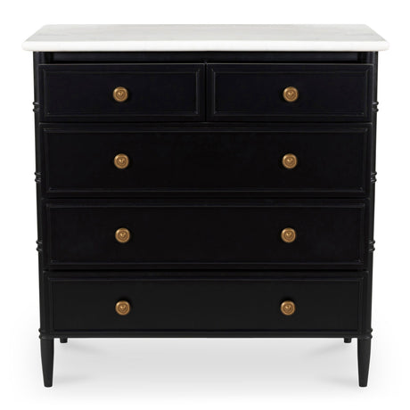 Eleanor Black 5 Drawer Chest by MOES at Eve Furniture