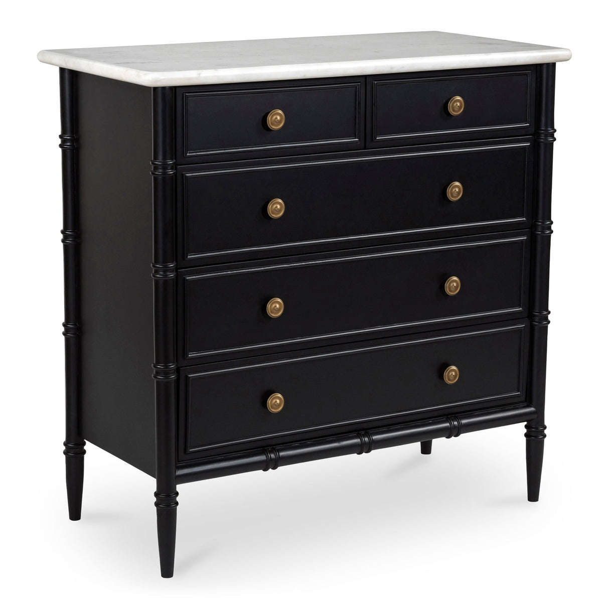Eleanor Black 5 Drawer Chest by MOES at Eve Furniture