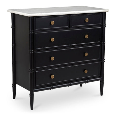 Eleanor Black 5 Drawer Chest by MOES at Eve Furniture