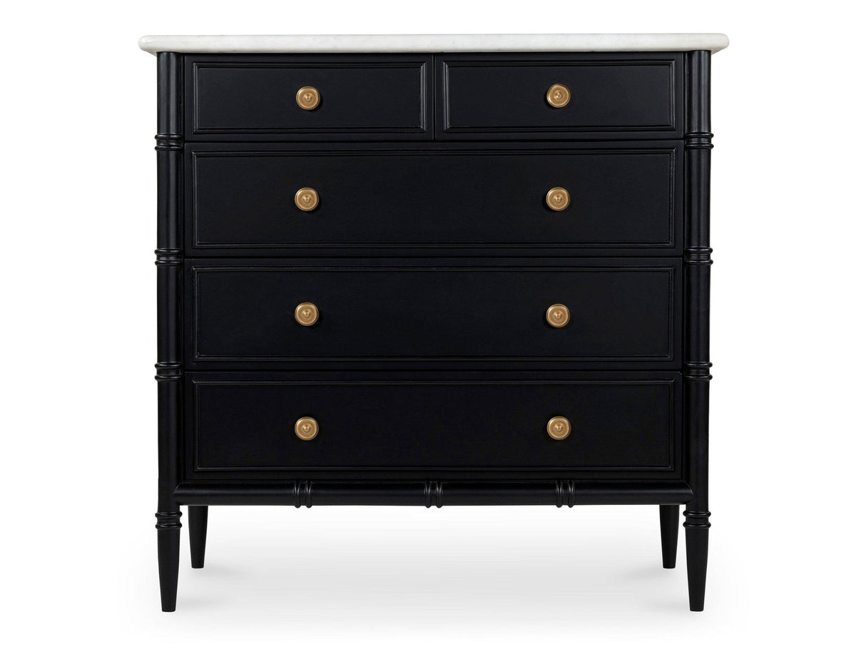 Eleanor Black 5 Drawer Chest by MOES at Eve Furniture