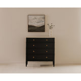 Eleanor Black 5 Drawer Chest by Moe's Home at Eve Furniture